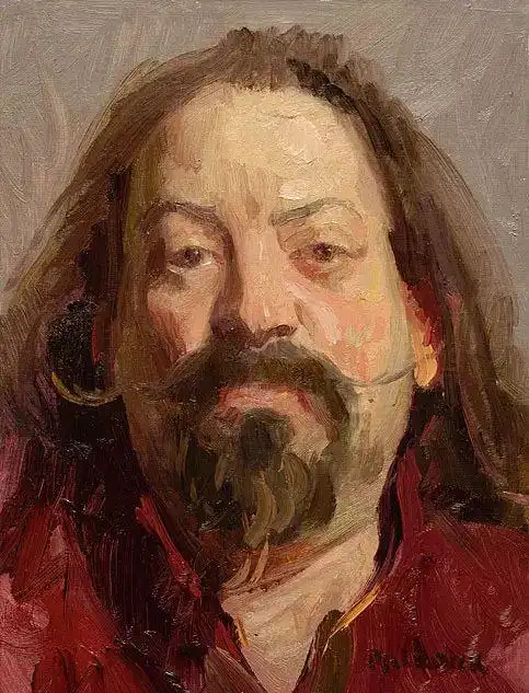 狂放的笔触和色彩柔美的肖像油画︱美国画家scottburdick绘画作品