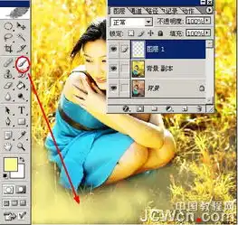 ps调出美眉照片金灿灿背景调色教程