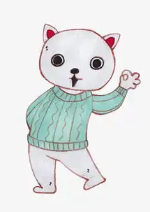 小猫招手动物手绘图图片素材psb格式下载动漫人物大全
