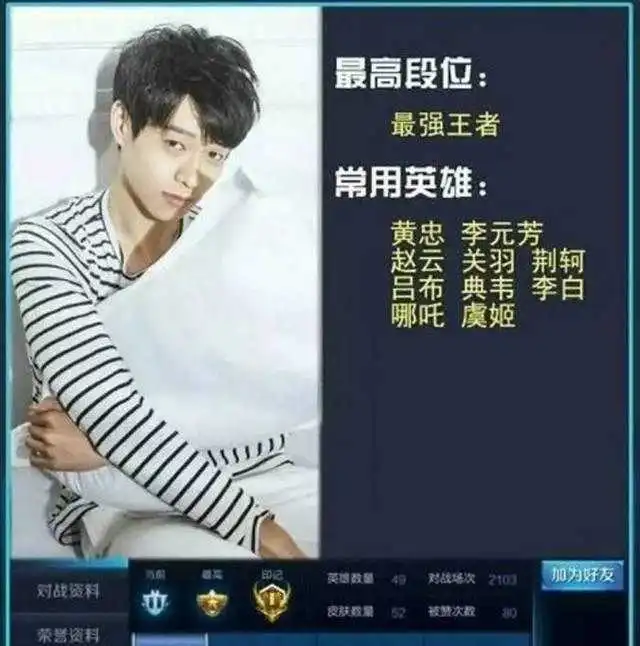 明星王者荣耀排行榜,天才陈赫排倒数第一名却是她