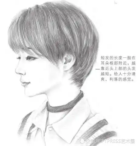 素描发型很难给你详细美少女发型绘制技法,默默收藏吧