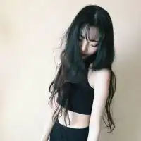 微信黑白头像女生背面