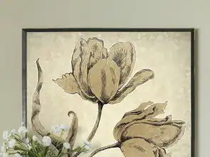复古花卉郁金香油画黄色郁金香黑白郁金香图片设计素材高清模板下载41.22mb油画装饰画大全