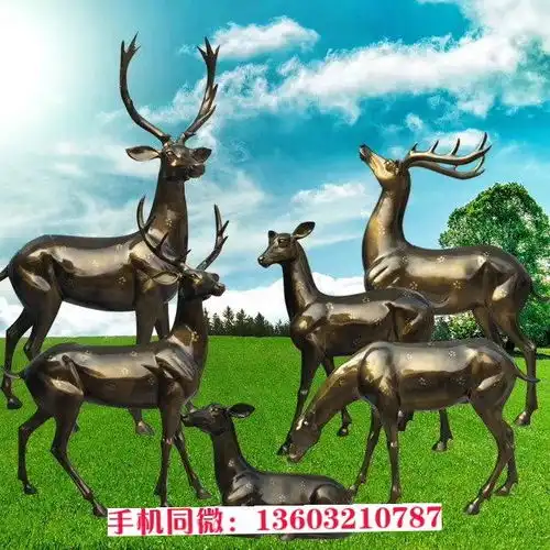 厂家定制鹿雕塑,各种造型鹿雕塑,原创作品