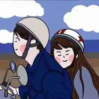 微信爱人一左一右漫画头像