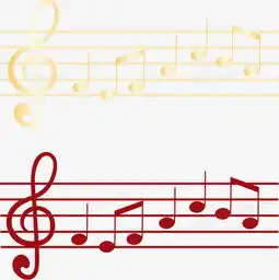 五线谱上的音符矢量音乐png图片素材免费下载eps格式熊猫办公
