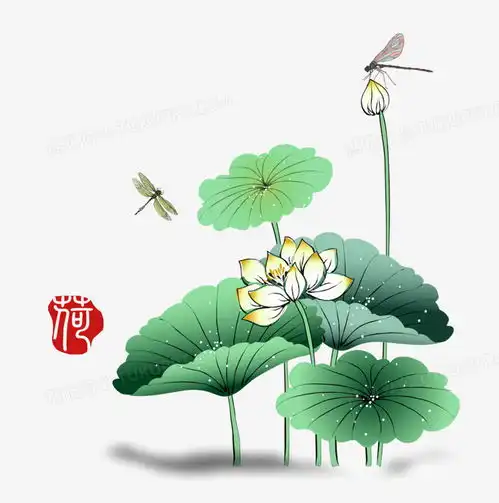 荷叶荷花印章图png图片素材下载印章png熊猫办公