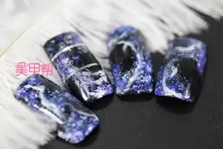 星空的创想神秘迷人的星空美甲,仙气满满