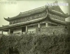 1908年晚清老照片拖着辫子的清军,路边算卦的终南山道士