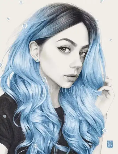 手绘evgenikoroliov精细的铅笔肖像画欣赏