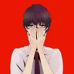 樱奈红色系动漫男生头像