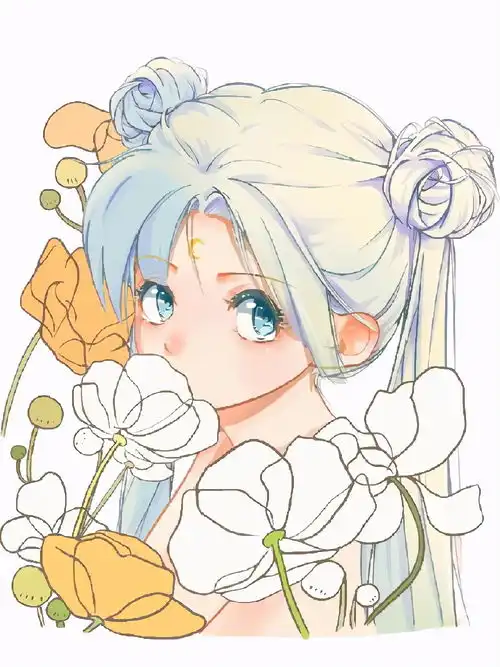 头像绘制美少女月野兔