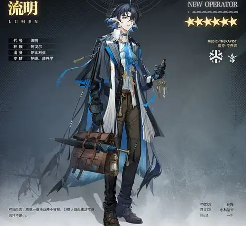 明日方舟新六星医疗流明资料公开抵抗奶干员人均要带一把雨伞