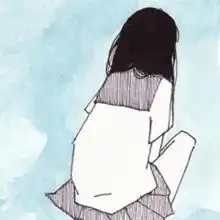 我要一张背面的动漫少女,可爱一点,