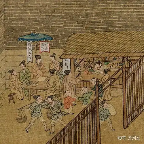 画中的民艺仇英清明上河图