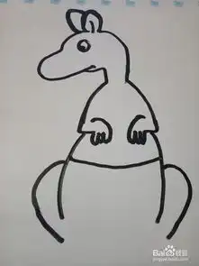 简笔画可爱的袋鼠