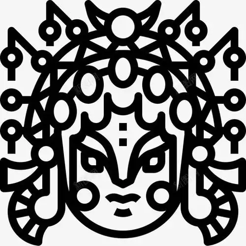 中国戏曲文化脸谱图标页面网页平面电商创意素材脸谱图标