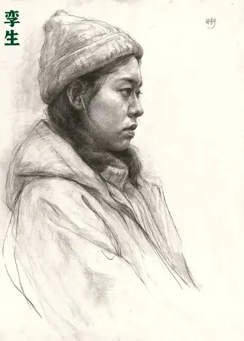 十八年铸造素描的高度孪生画室顶厉害的头像作品都在这了