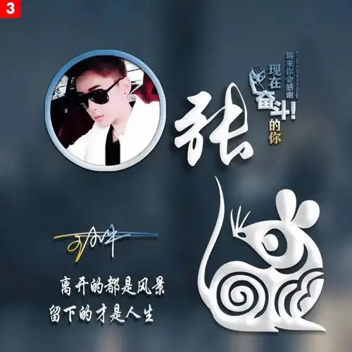 朋友们喜欢的3d微信姓氏头像更新了,足足50多张,有你的吗