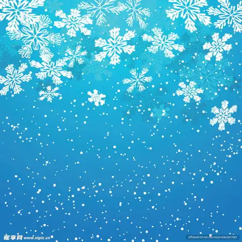 梦幻雪花背景设计图