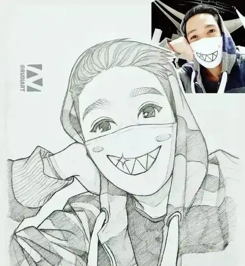 23张把真人变成动漫角色可爱插画