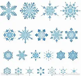 手绘雪花