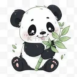 卡通熊猫手绘图片卡通熊猫手绘图片素材免费下载千库网