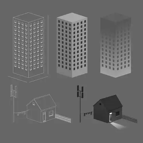黑暗城市里的一束光这组插画暖到心底