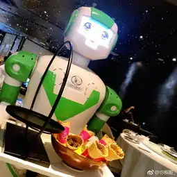 虎牙美食女神主播探店上海机器人餐厅解锁机器人上菜新姿势