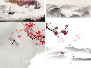 古风花鸟桃花水墨山水建筑中国风广告背景图片设计素材高清模板下载5.36mb古典中国风大全