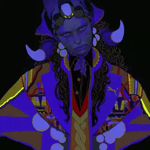 插画暗黑炫彩