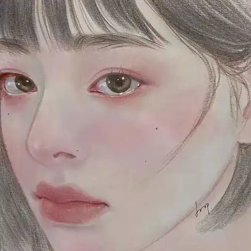 想画好人物,速写稿必须像他的一样眼眸里有星辰的人物插画