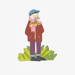 寒露主题吃面条的男生人物插画图片素材其他格式下载动漫人物大全