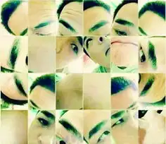 男子用眉毛拼成爱心照网友称蜡笔小新在示爱