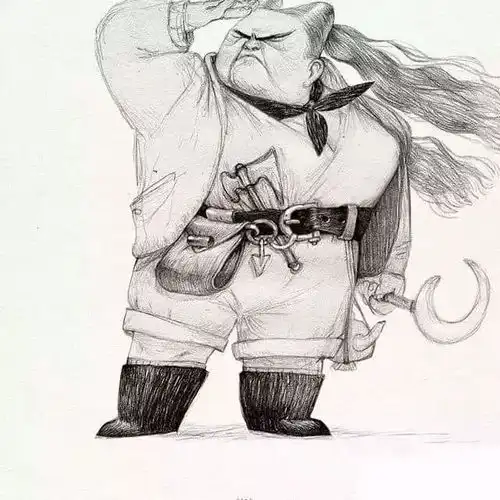 素描插画也能这么玩吹爆这个画风