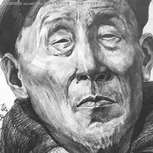 西安美术学院装饰艺术系2004级,陈宏,素描头像美术高考投稿作品2008041307