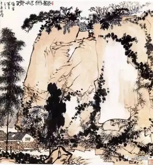 潘天寿,笔指之间画山水