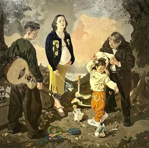 第十四届全国美展油画展在上海中华艺术宫举行庞茂琨中国油画未来发展趋势将体现4