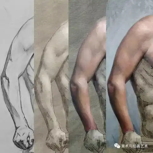 素描人体练习,靠天赋,没有接受专业培训作品惊为天人,练习人体素描都推荐其作品