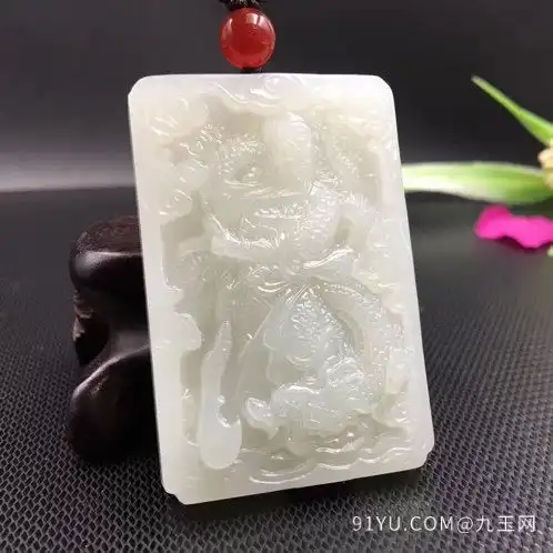 和田白玉关公吊坠,传统工艺打造,品质卓越,批发价格优惠,正品保障