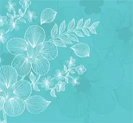 线条鲜花03矢量素材