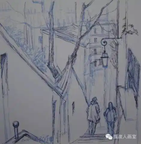 德国访学画作速写油画水彩及实验性作品