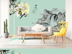 新中式淡雅禅意山水意境背景墙图片素材psd效果图下载现代简约电视背景墙图大全电视背景墙编号17111704