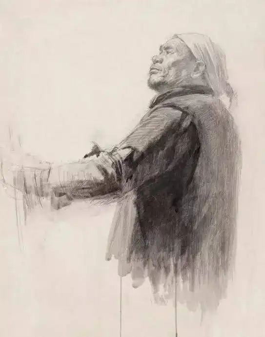 素描大师为了画一幅大型作品,竟画了这么多手稿