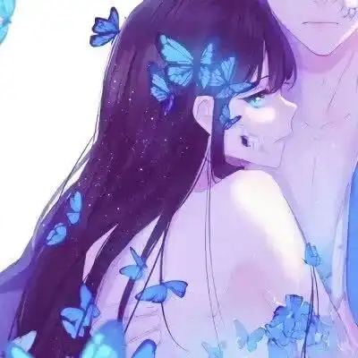 情头好看到爆炸的蓝色系情侣头像