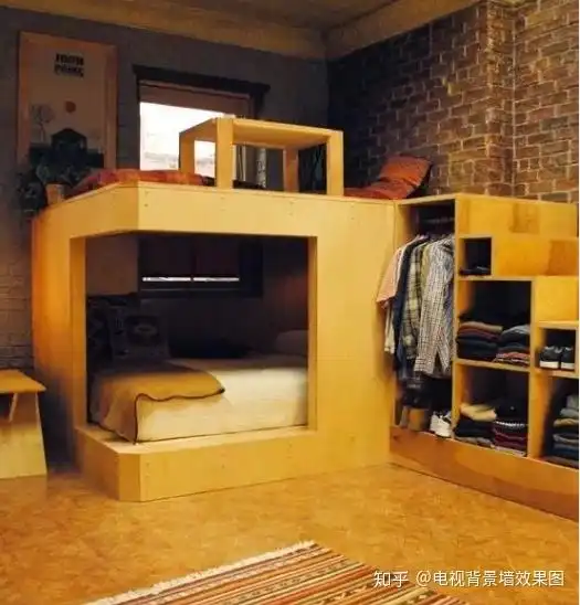 卧室床的8大设计外国人的脑洞真是大,连衣帽间和书桌都省了