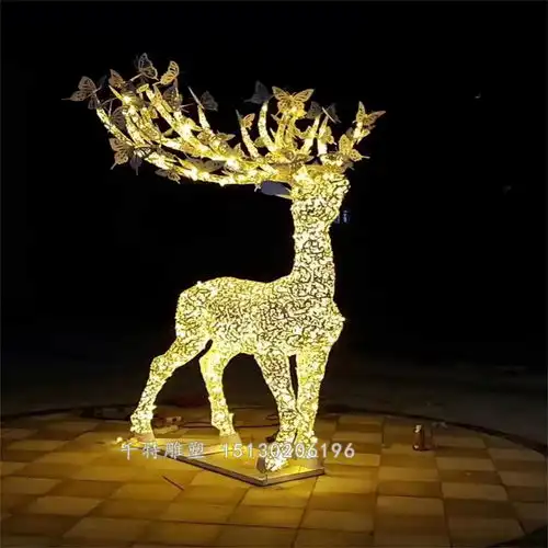 临沧不锈钢金属鹿梅花鹿厂家造价