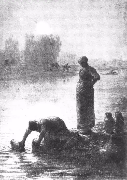 大师米勒素描作品,最美的素描饱含真诚︱艺术名画