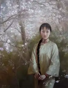 中国油画家刘文进油画人物作品欣赏