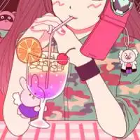 唯美清新卡通头像时光与旧人不离不弃